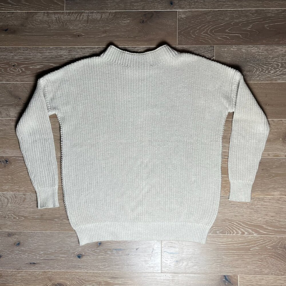 ParrishLA Cotton Boatneck Sweater in Natural / XS